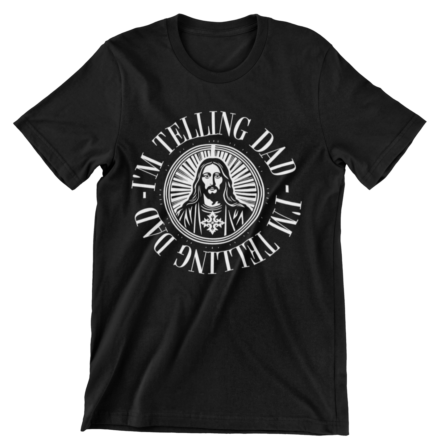 I'M TELLING DAD JESUS SHIRT funny Jesus shirt funny Christmas shirt funny church shirt