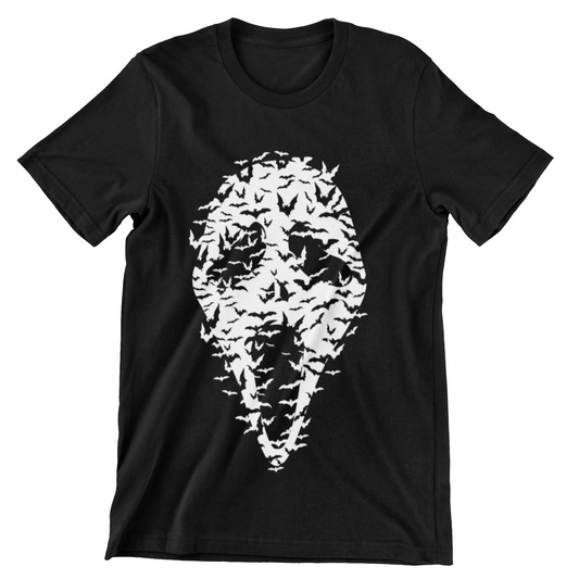 HALLOWEEN SCREAM MASK HALLOWEEN BATS TSHIT HALLOWEEN SCREAM TSHIRT