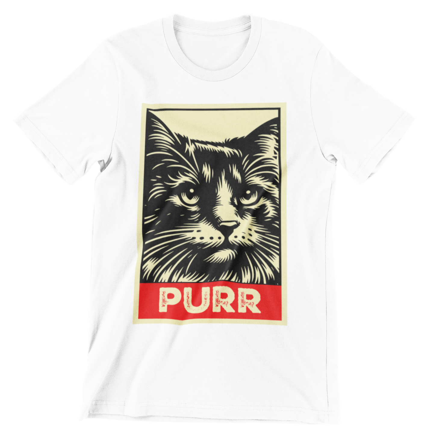 FUNNY CAT TSHIRT PURR PRETTY CAT