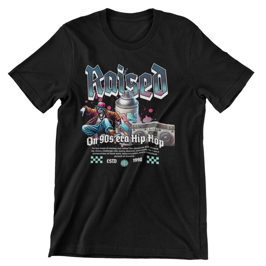 90s HIP HOP RAISED ON 90s HIP HOP TSHIRT